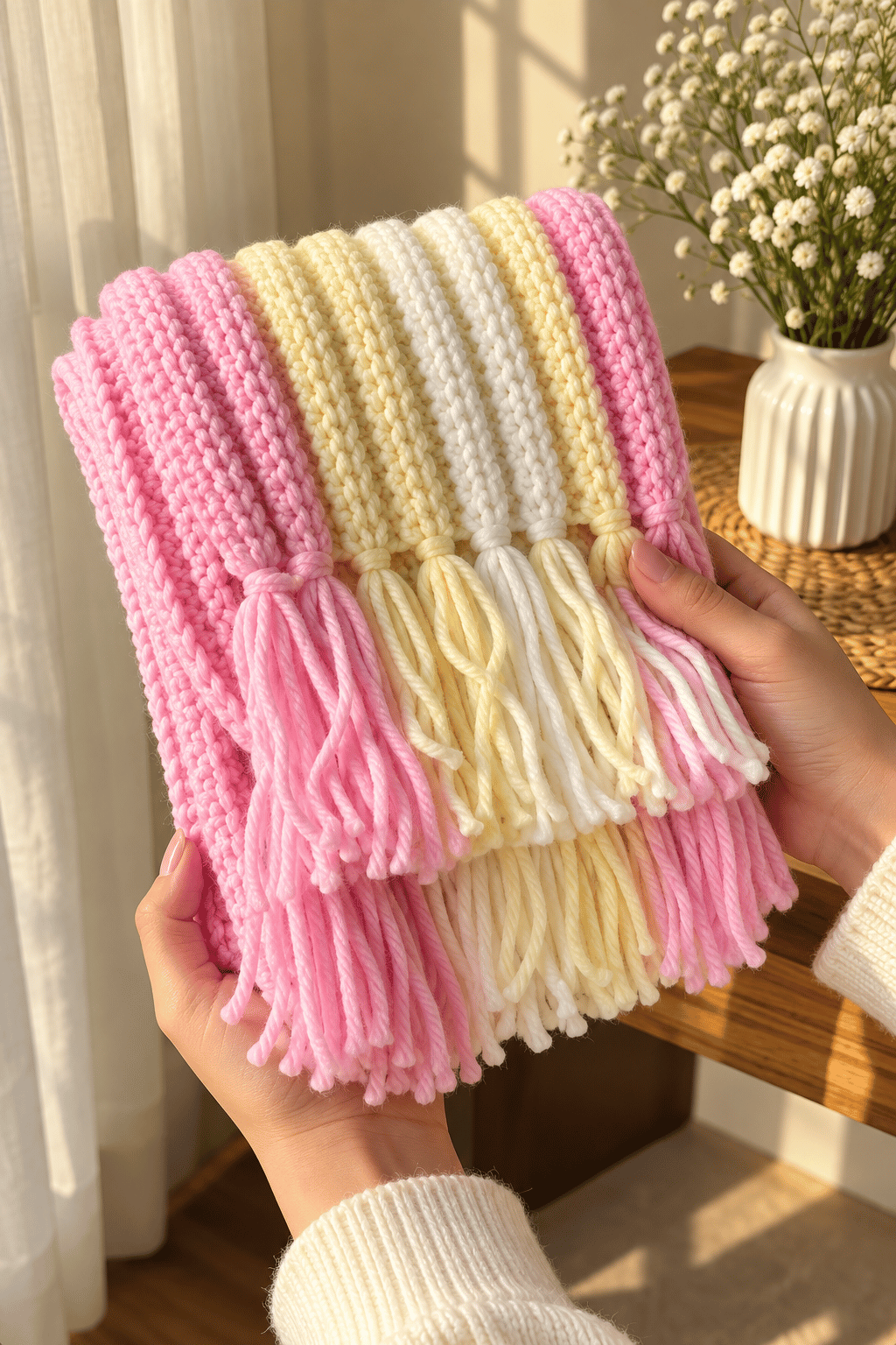 Pastel Dream Crochet Scarf