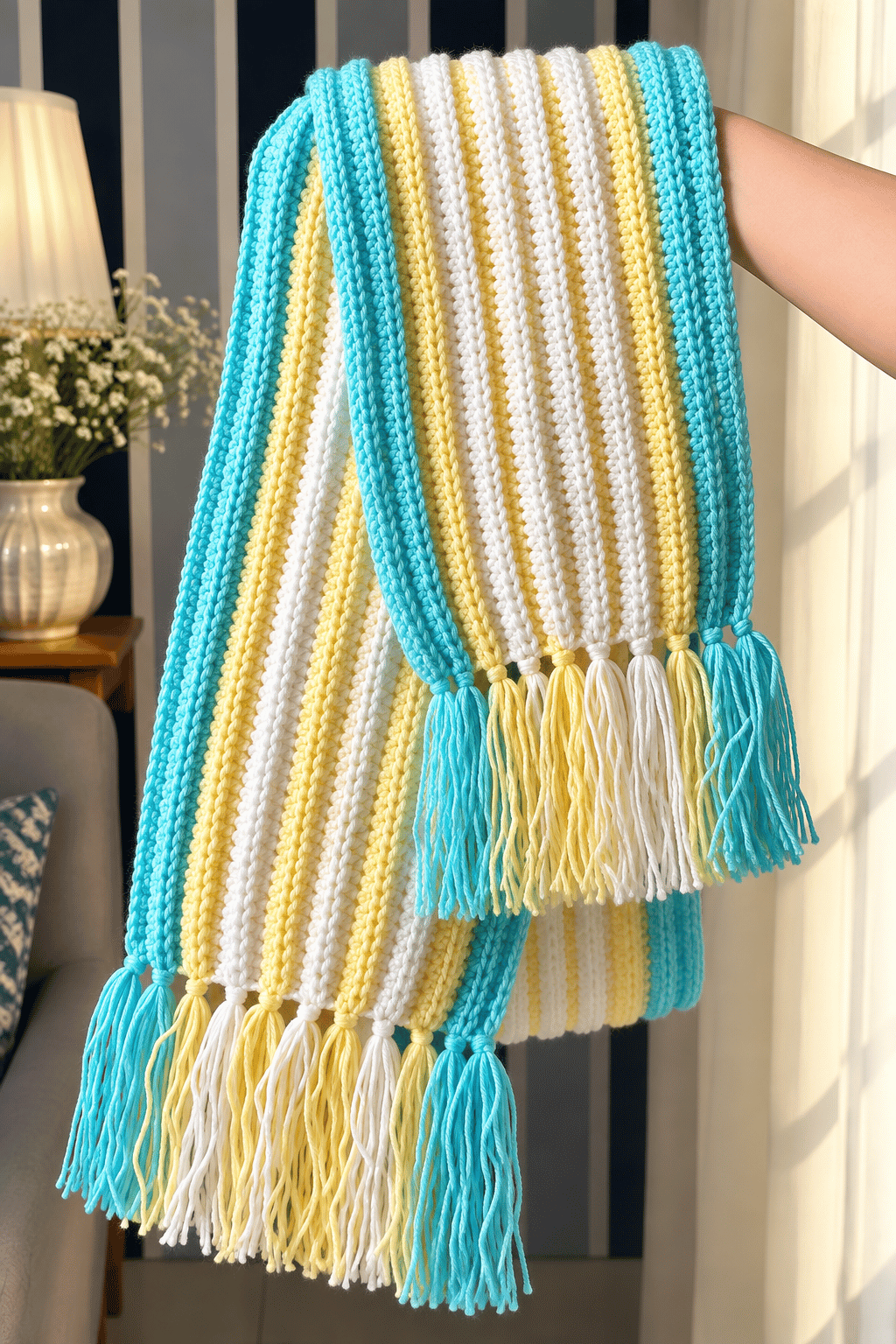 Sunny Sky Crochet Scarf