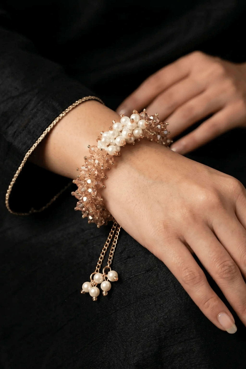 Noor-e-Moti Pearl Beaded Bracelet - Pair