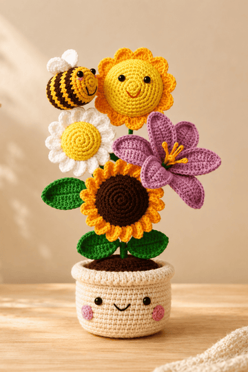 Mix flowers pot