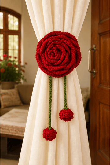 Rose Petal Curtain Tie 🌹