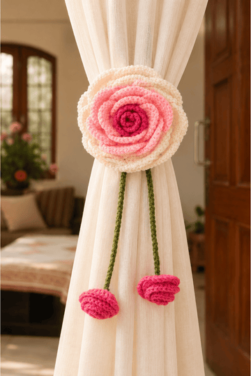 Blush Bloom Curtain Tie 🌸