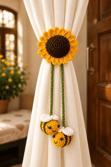 HoneyBloom Curtain Tie 🐝🌻