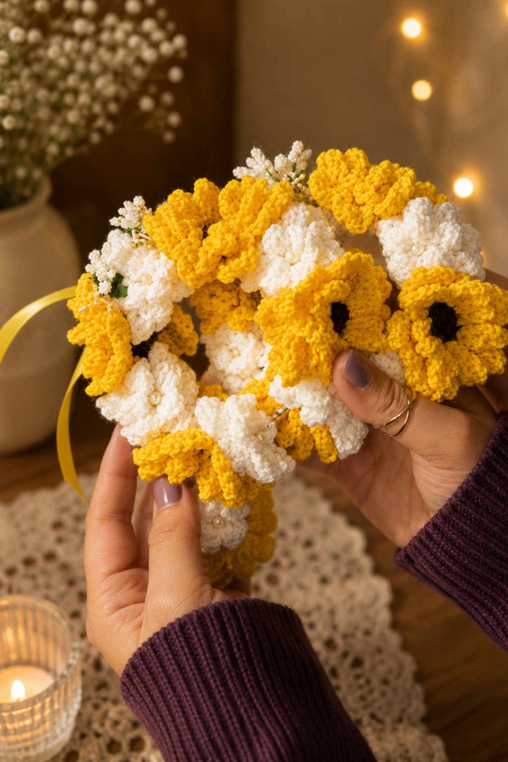 Rang-e-Noor Crochet Gajra - Noor Se Mehka Har Andaaz