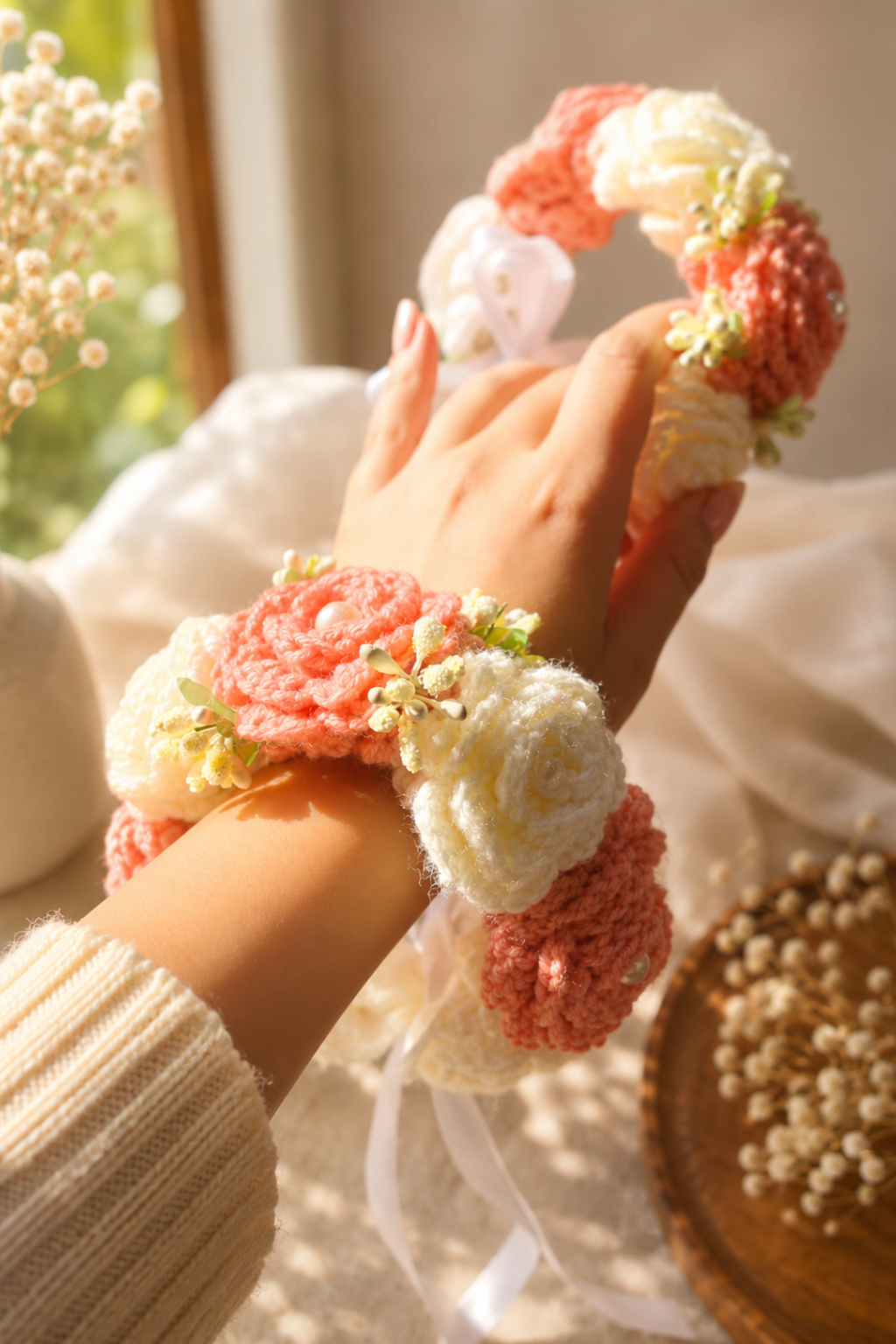 Gul-e-Gulaabi Crochet Gajra - Har Phool Mein Nazakat, Har Ada Mein Gulaabi Noor