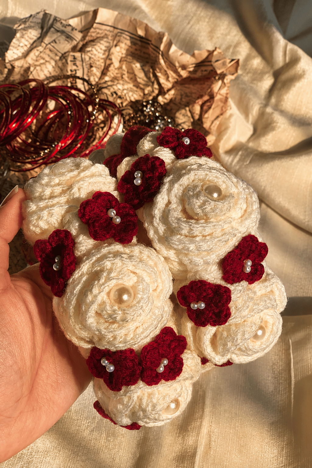 Gul-e-Naz Crochet Gajra